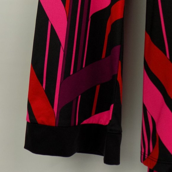 INC International Concepts Long Sleeve Blouse With Attached Belt Back Tie Size L - Picture 3 of 7